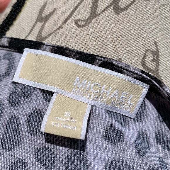MICHAEL MICHAEL KORS Gunmetal Leopard Print T-Shirt - Picture 11 of 14